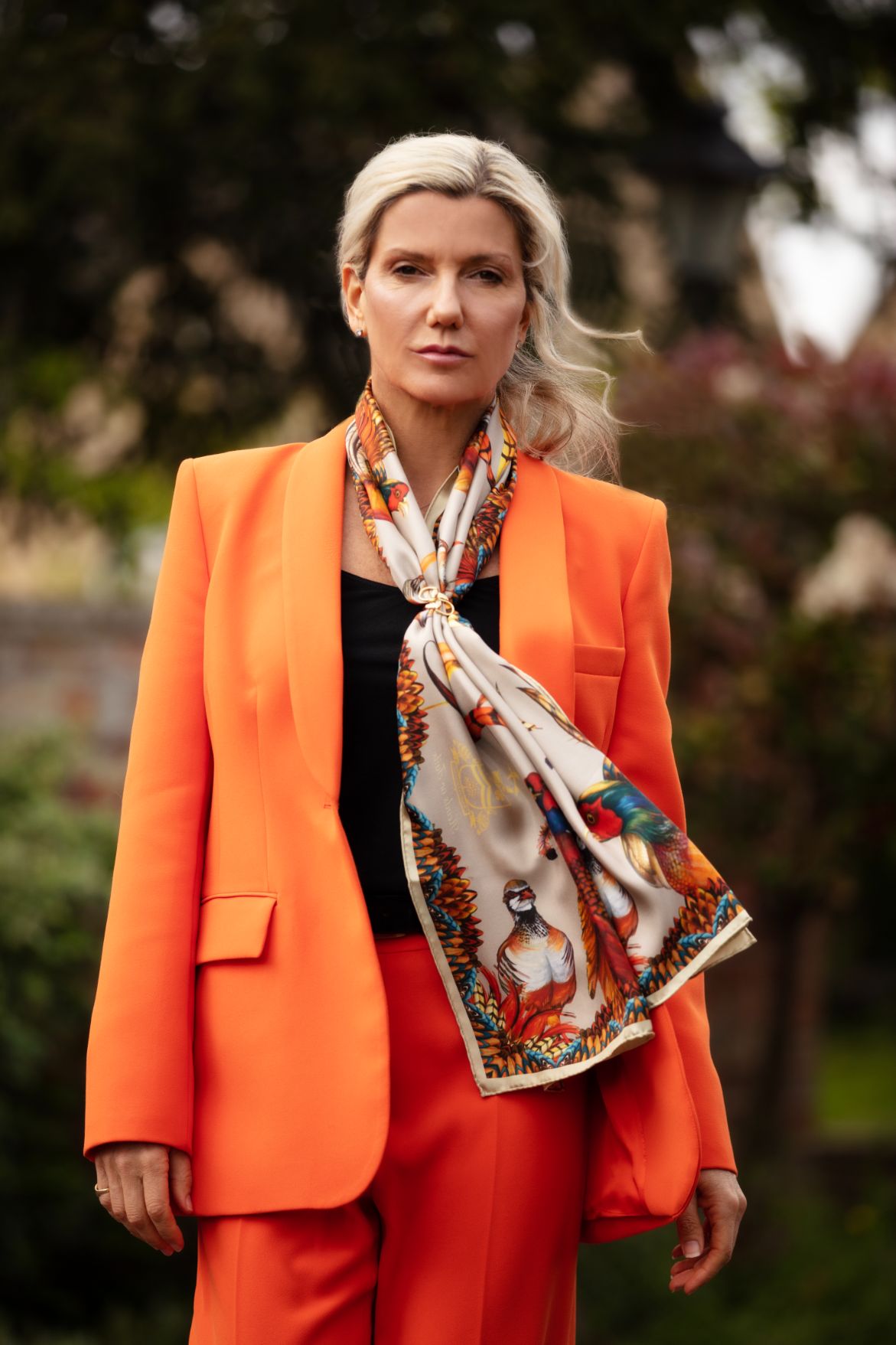 The Ties Drap with Scarf Ring, the best way to tie a classic or rectangluar silk scarf.