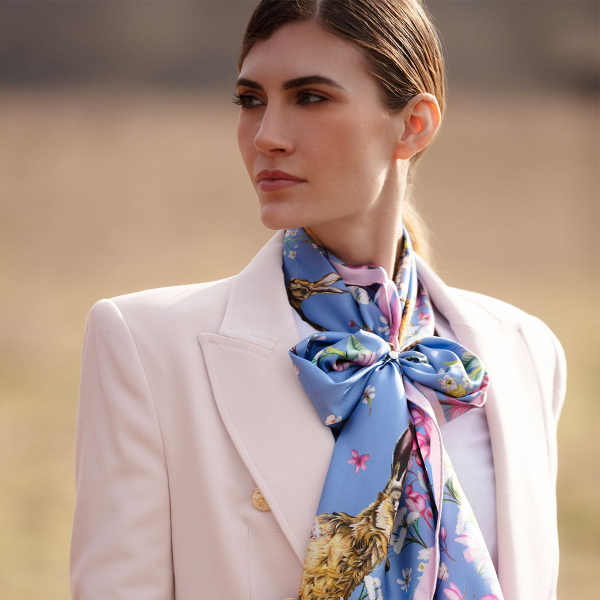 The Bow, the best way to tie a rectangluar or classic silk scarf.